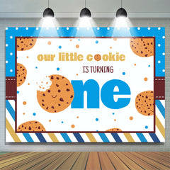 Lofaris Little Cookie Is Turning One Cute Birthday Backdrop