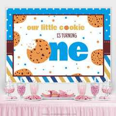 Lofaris Little Cookie Is Turning One Cute Birthday Backdrop