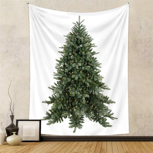 Lofaris Little Gold Spark Christmas Tree Room Wall Tapestry