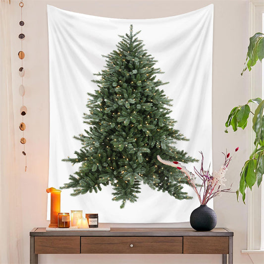 Lofaris Little Gold Spark Christmas Tree Room Wall Tapestry