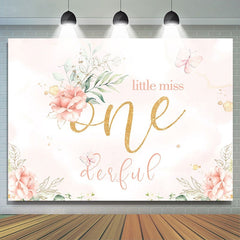 Lofaris Little miss onederful birthday party backdrop for girl