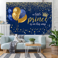 Lofaris Little Prince Is On His Way Baby Shower Backdrop