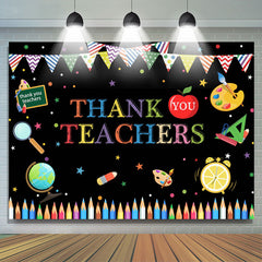 Lofaris Little Stationeries Black Backdrop For Thank You Teachers