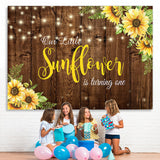 Load image into Gallery viewer, Lofaris Little Sunflower Wooden 1st Happy Birthady Backdrop