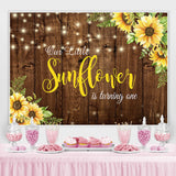 Load image into Gallery viewer, Lofaris Little Sunflower Wooden 1st Happy Birthady Backdrop