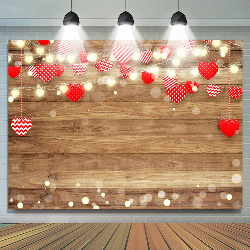 Lofaris Love And Light Wood Birthday Party Backdrop For Girl