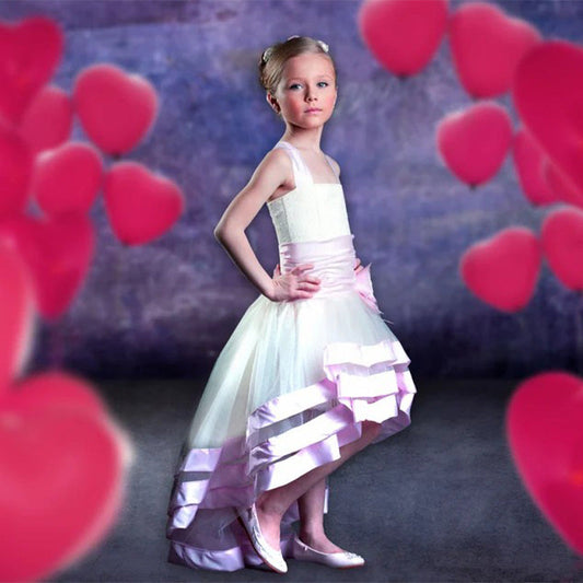 Lofaris Love Balloons Black Purple Abstract Photo Portrait Backdrop