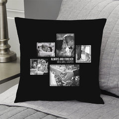 Lofaris Love Couple Forever Custom Collage Pillow Of Wedding