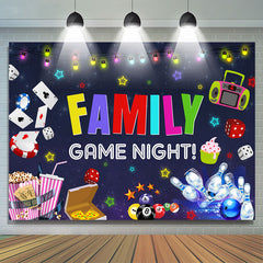 Lofaris Lovely Family Game Night Happy Birthday Backdrop