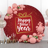 Load image into Gallery viewer, Lofaris Lovely Gift Circle Happy New Year Holiday Backdrop