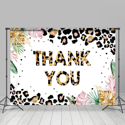 Lofaris Lovely Pattern With Leaves Thanksgiving Day Backdrop