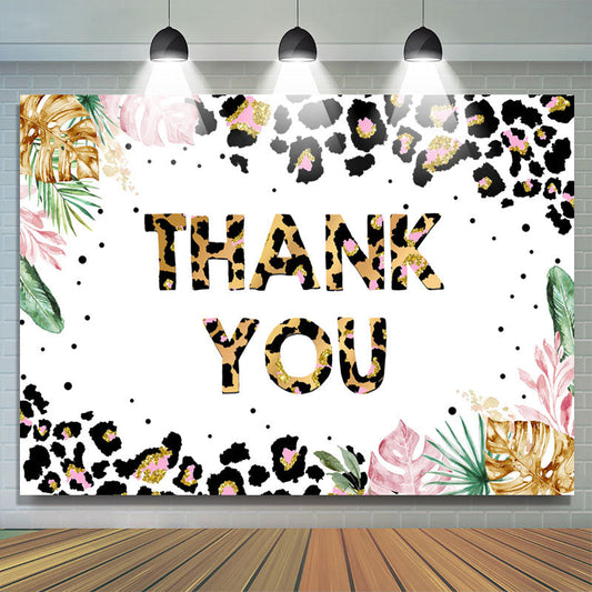 Lofaris Lovely Pattern With Leaves Thanksgiving Day Backdrop