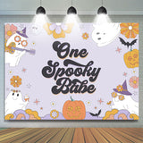 Load image into Gallery viewer, Lofaris Lovely Pumpkin Ghost Halloween Baby Shower Backdrop