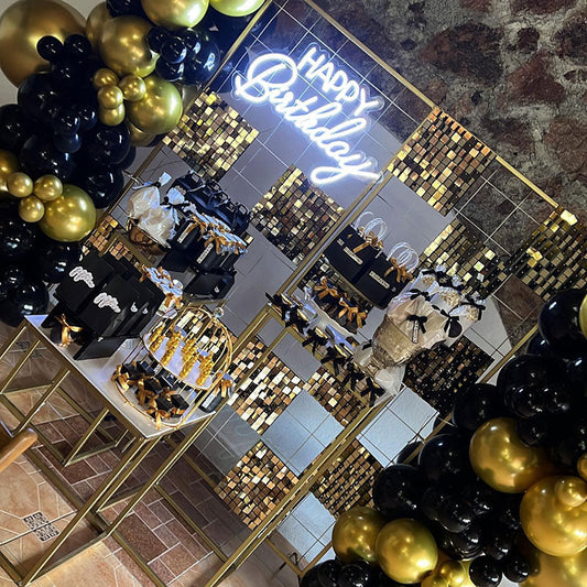 Lofaris Lovely Shimmer Wall Panels Backdrop For Baby Shower Event