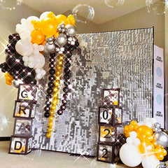 Lofaris Lovely Shimmer Wall Panels Backdrop For Baby Shower Event