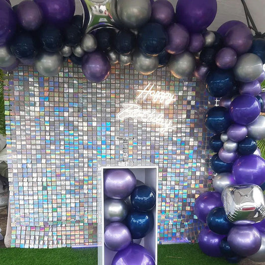 Lofaris Lovely Shimmer Wall Panels Sequins Glitter Backdrop for Bridal Shower Wedding