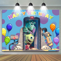 Lofaris Machine Door Monster Balloons Birthday Party Backdrop