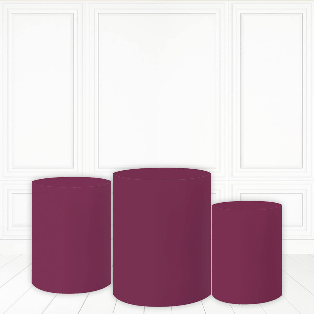 Lofaris Magenta Purple Plinth Cover Solid Color Cake Table
