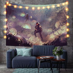 Lofaris Magic Astronaut Galaxy Funny Art Decor Wall Tapestry