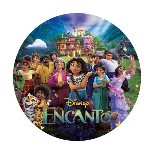 Lofaris Magic Floral House Round Big Family Party Backdrop