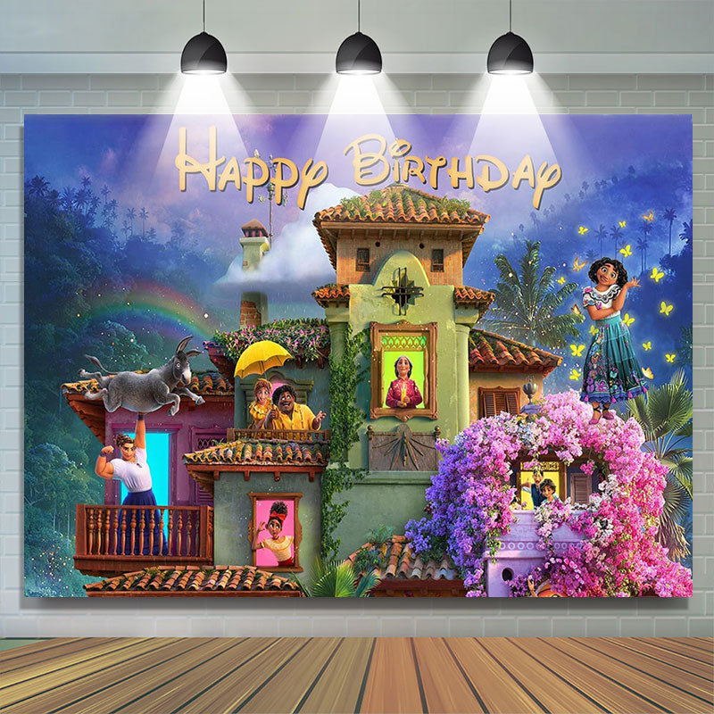 Lofaris Magic Movie Birthday Party Backdrop For Girls Decoration