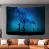 Load image into Gallery viewer, Lofaris Magical Black Galaxy Anime Room Decoration Wall Tapestry