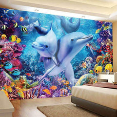 Lofaris Marine Organism Trippy Animal 3D Printed Wall Tapestry