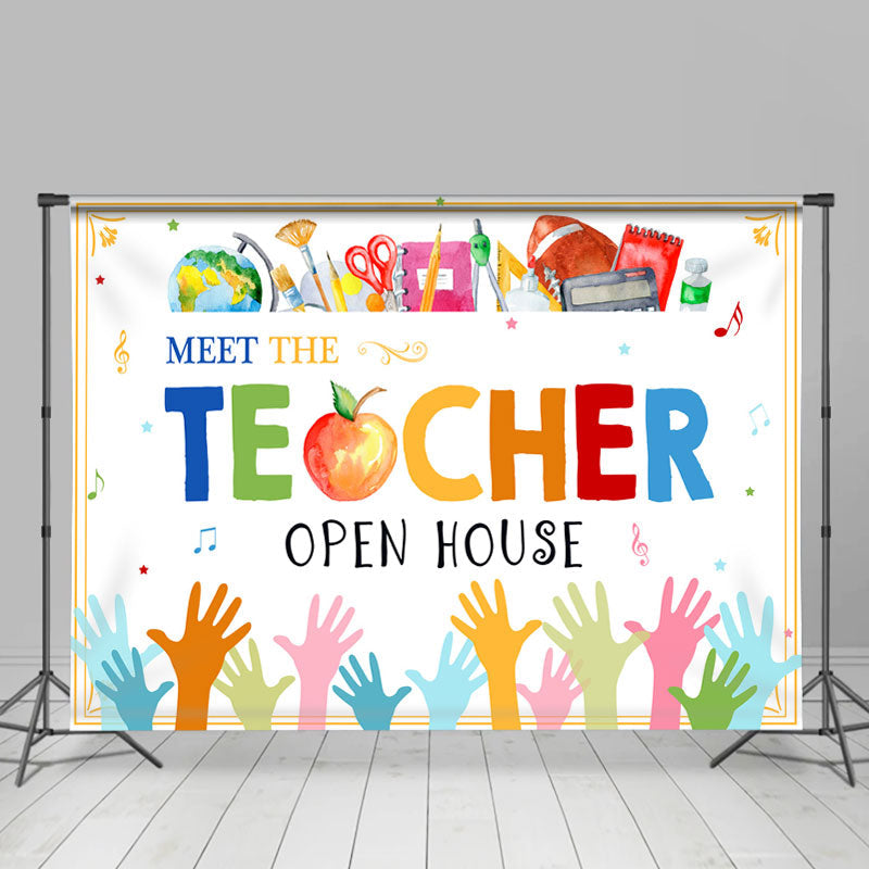 Lofaris Meet The Teacher Open House Back To School Backdrop