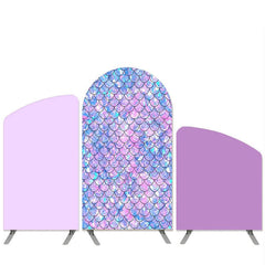 Lofaris Mermaid Theme Light Purple Arch Backdrop Kit