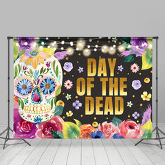 Lofaris Mexican Fiesta Day Of Death Flowers Holiday Backdrop