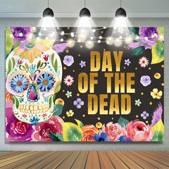 Lofaris Mexican Fiesta Day Of Death Flowers Holiday Backdrop