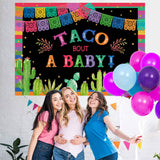Load image into Gallery viewer, Lofaris Mexican Taco About A Baby Backdrop For Shower