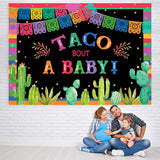 Load image into Gallery viewer, Lofaris Mexican Taco About A Baby Backdrop For Shower