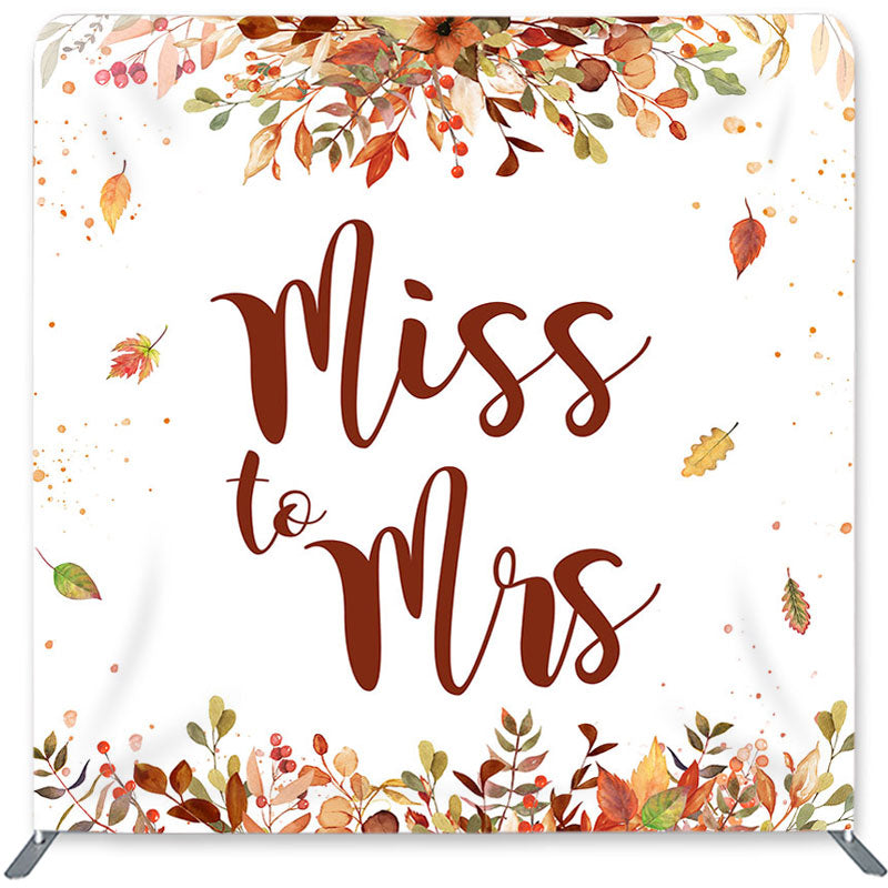 Lofaris Adorable Autumn Leaves Double-Sided Backdrop for Wedding