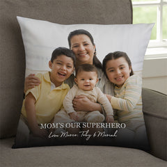 Lofaris Mom Hero Personalized Photo Pillow With Name Gift