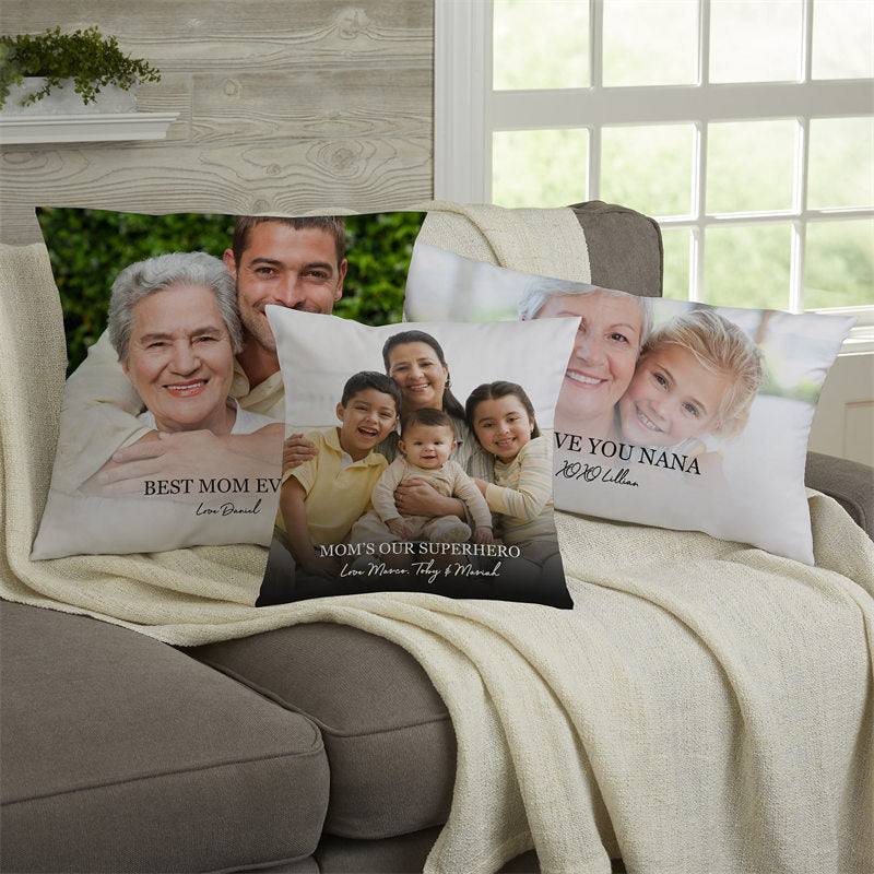 Lofaris Mom Hero Personalized Photo Pillow With Name Gift