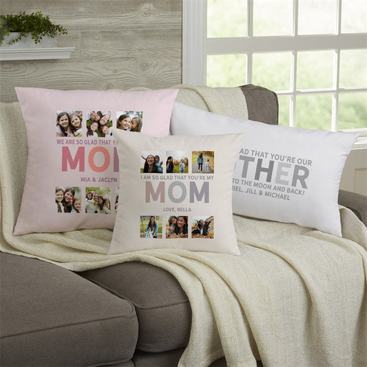 Lofaris Mom Photo Family Love Custom Pillow Perfect For Gift