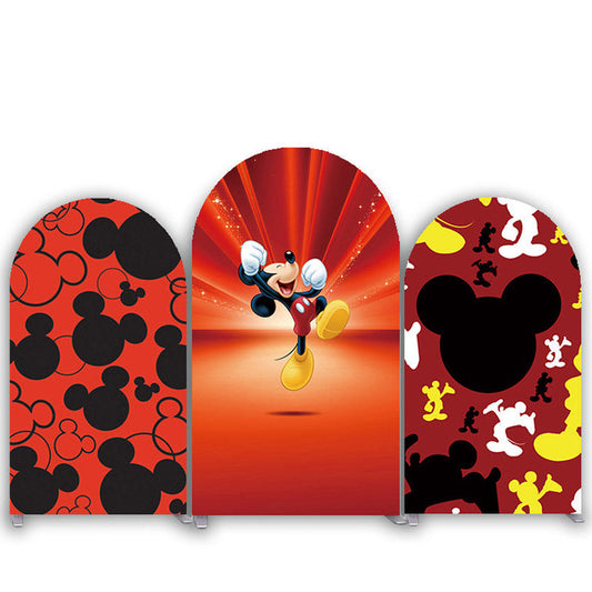 Lofaris Mouse Shining On The Stage Arched Backdrop Kit