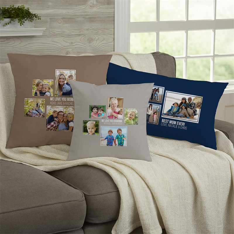 Lofaris Multiple Photos Personalized Pillow Adult For Kids