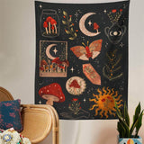 Load image into Gallery viewer, Lofaris Mushroom Butterfly 3D Printed Landscape Wall Tapestry
