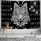 Load image into Gallery viewer, Lofaris Mysterious Black And White Animal 3D Printed Wall Tapestry