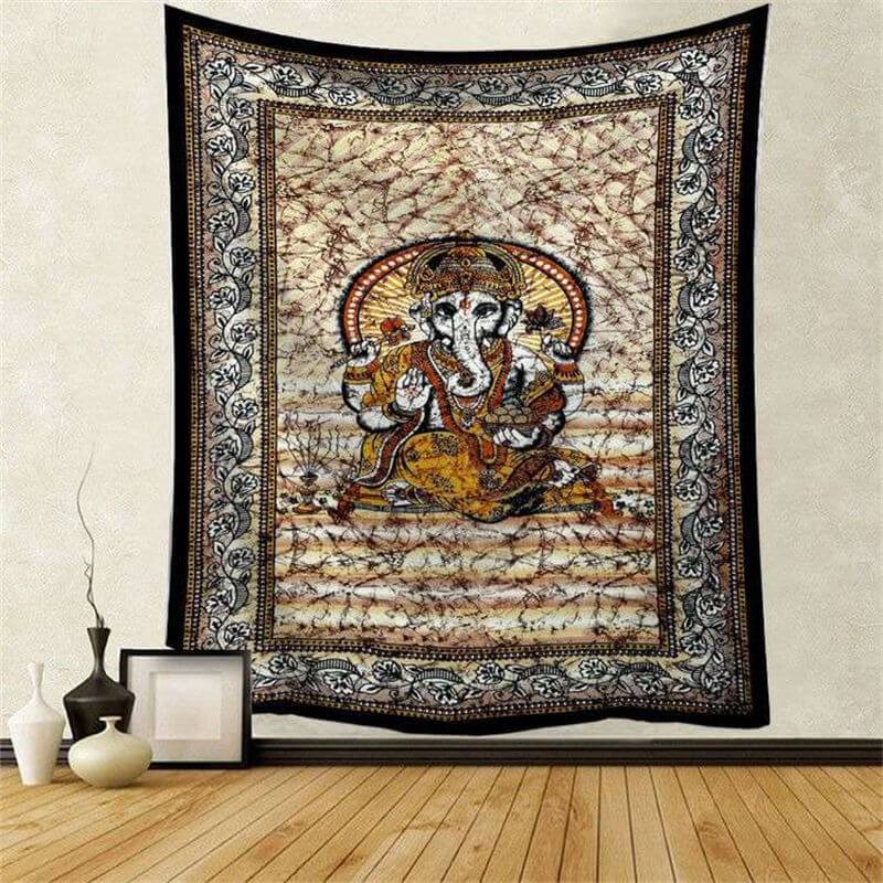 Lofaris Mysterious Elephant Abstract Divination Wall Tapestry