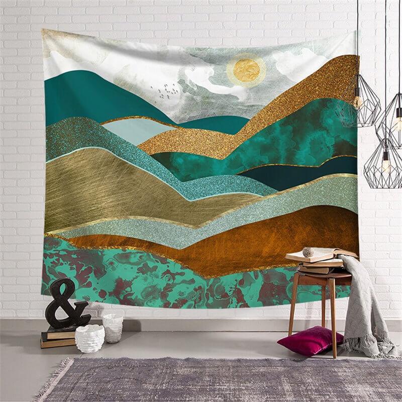 Lofaris Natural Landscape Painting Style Family Wall Tapestry