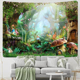 Load image into Gallery viewer, Lofaris Nature Floral Butterfly Forest Cartoon Wall Tapestry