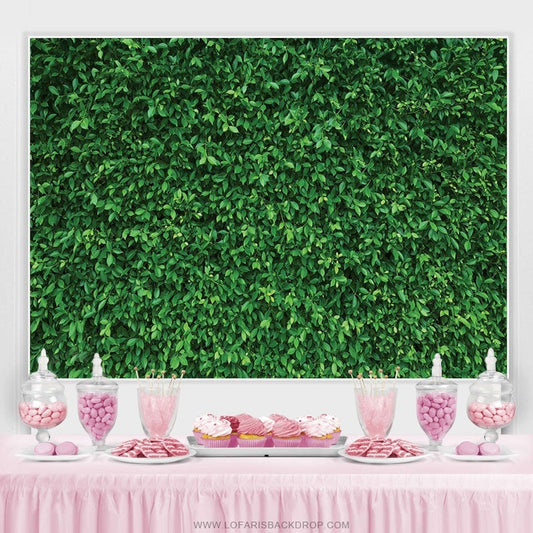 Lofaris Nature Green Leaves Backdrop For Birthday Party Decoration