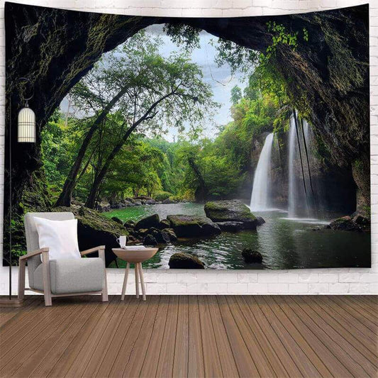 Lofaris Nature Scenery Forest 3D Printed Landscape Wall Tapestry