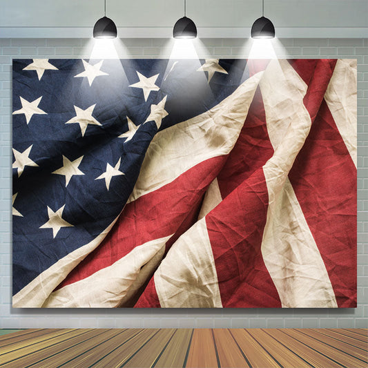 Lofaris Nature Simple The US Flag Happy Independence Day Backdrop