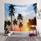 Load image into Gallery viewer, Lofaris Nature Sunset CoConut Tree Beach Holiday Wall Tapestry