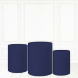 Load image into Gallery viewer, Lofaris Navy Blue Pedestal Cover Solid Color Cake Table