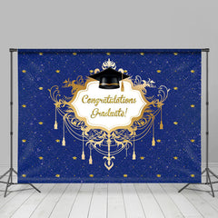 Lofaris Navy Blue Backdrop For Celebrating Graduation Party